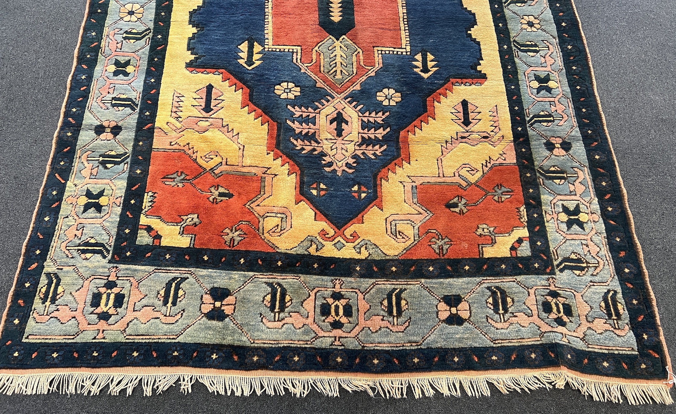 A Kazak rug